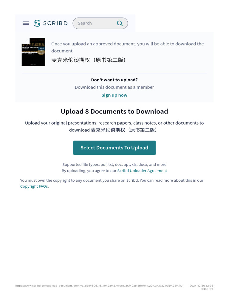 Upload A Document - Scribd | PDF | Scribd | Computing