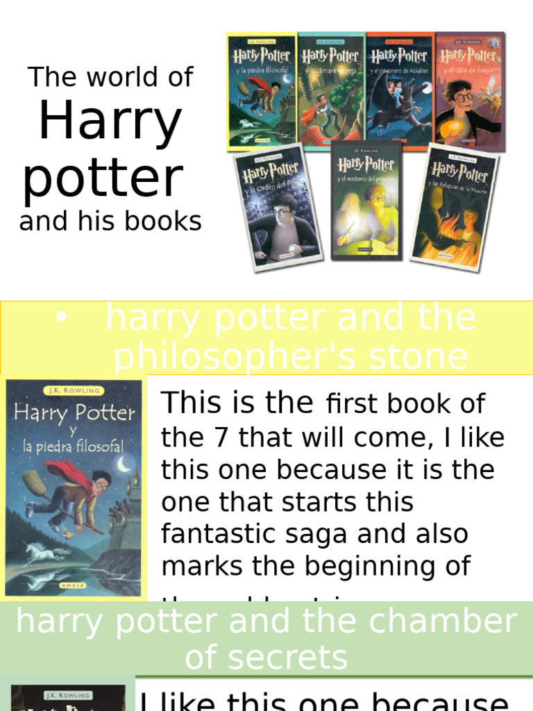 Harry Potter Book Series Overview | PDF