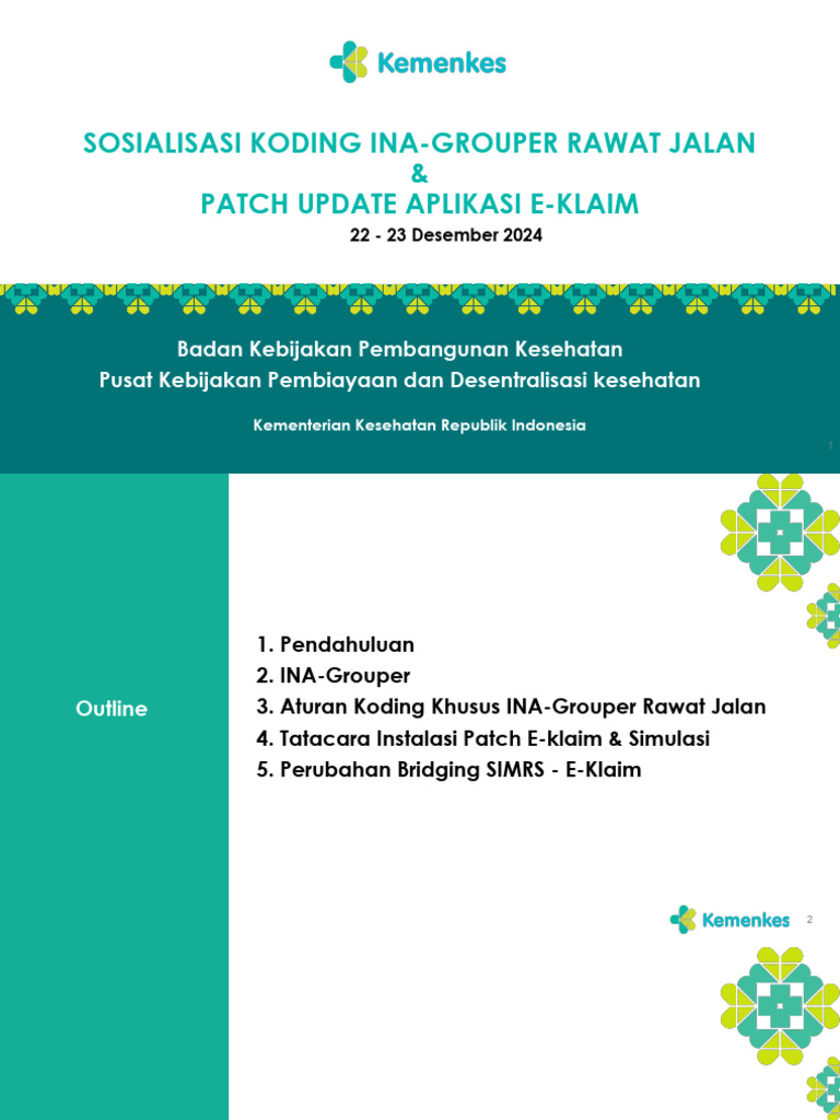 Sosialisasi Koding INA-Grouper Rawat Jalan | PDF
