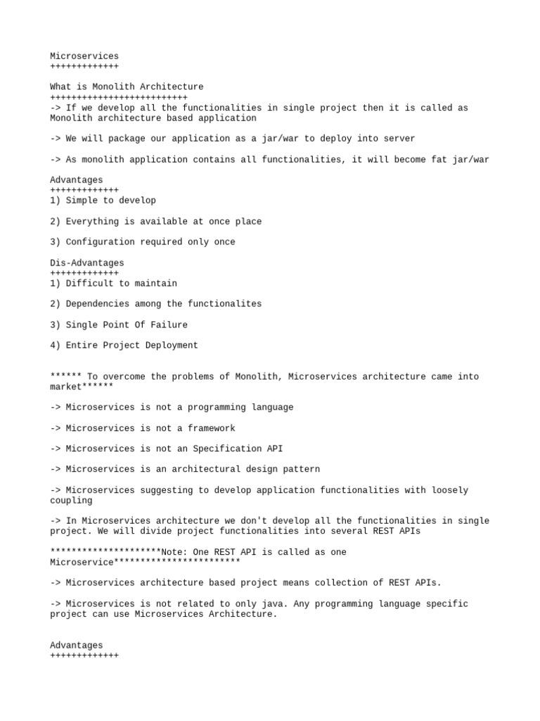 Microservices Architecture Overview | PDF | Proxy Server | Computer ...