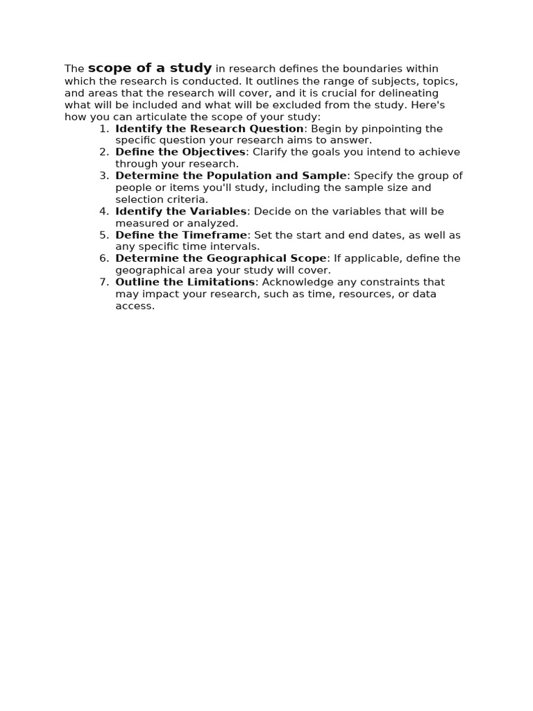 Scope Of Study Of Ratio Analysis