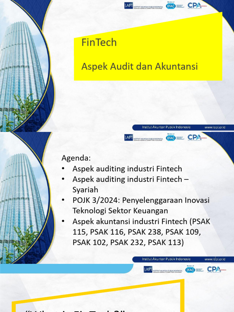 Iapislide Fintech Auditing And Accounting Aspects 2024 Pdf Loans Debt