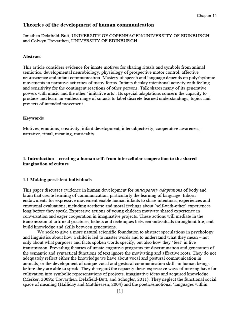 Theories of Human Communication Final Edit Jun 2012 | PDF | Cerebral ...