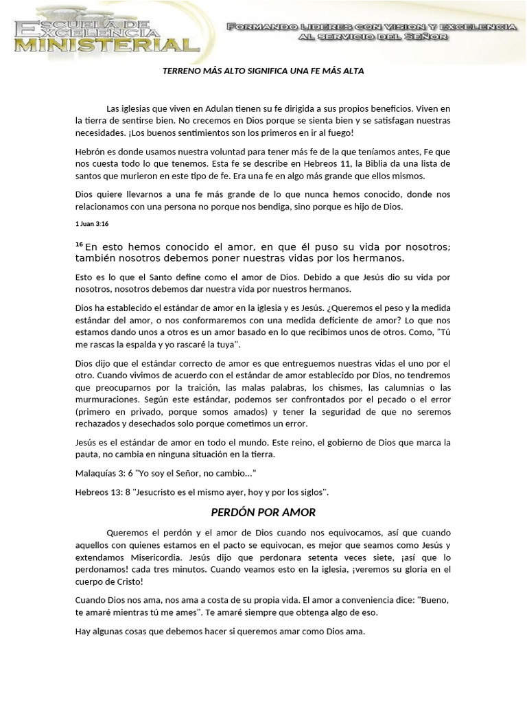 Fe y Amor: Elevando Nuestra Creencia | PDF | David | Amor