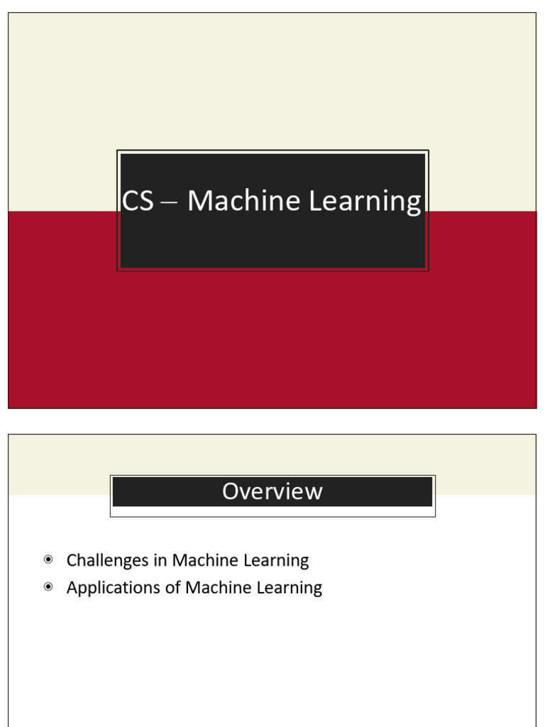 Machine Learning Challenges & Applications | PDF