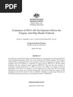 Brian L. Hamshere, Ian J. Lochert and Richard M. Dexter - Evaluation of PBXN-109: The Explosive Fill For The Penguin Anti-Ship Missile Warhead