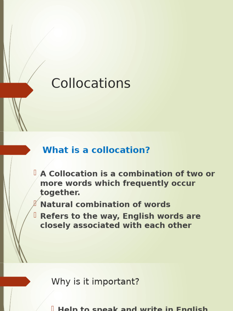 Understanding Collocations in English | PDF