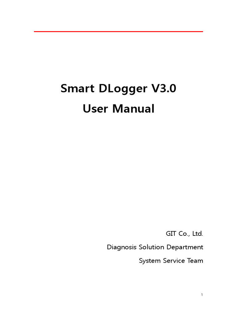 Smart DLogger V3.0 User Manual | PDF | Installation (Computer Programs ...