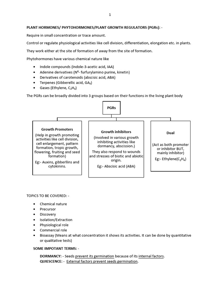 Plant Growth & Dev Neet | PDF | Plant Hormone | Auxin