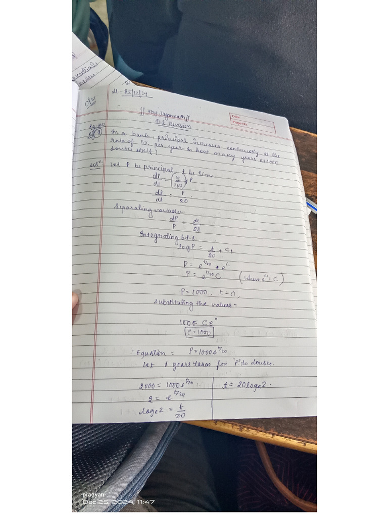 Revision Class On Differential Equation 1 Pdf