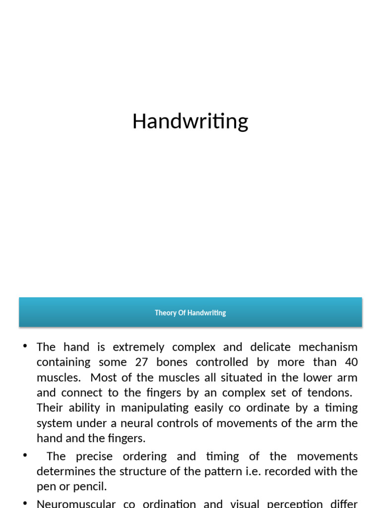 Handwriting Characteristics and Analysis | PDF | Evidence (Law ...