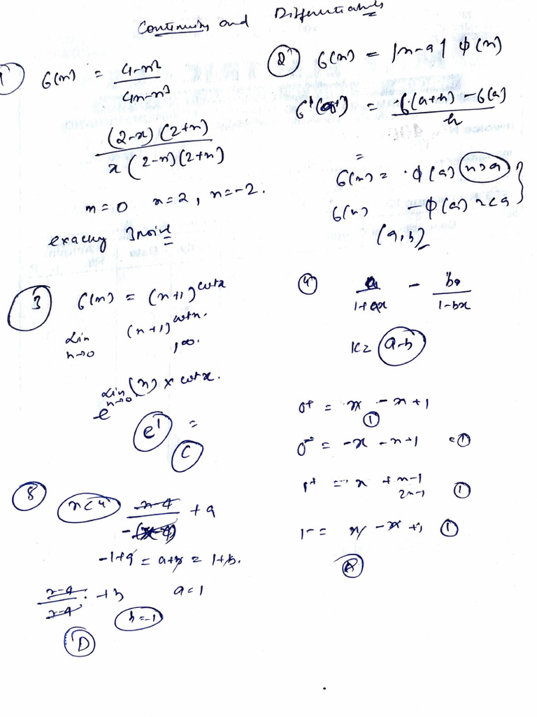 Continuity and Diff Assingmemt | PDF