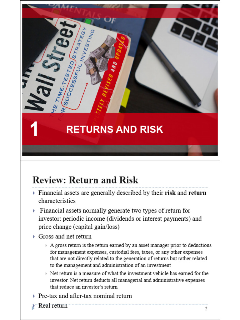 Understanding Returns and Risk Metrics | PDF | Financial Risk | Value ...