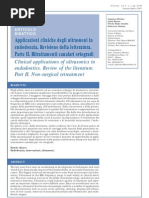 Ultrasuoni in Endodonzia
