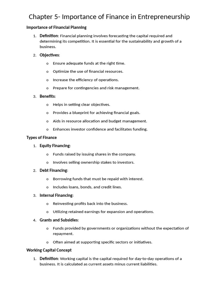 Finance Essentials for Entrepreneurs | PDF | Capital Structure | Equity ...