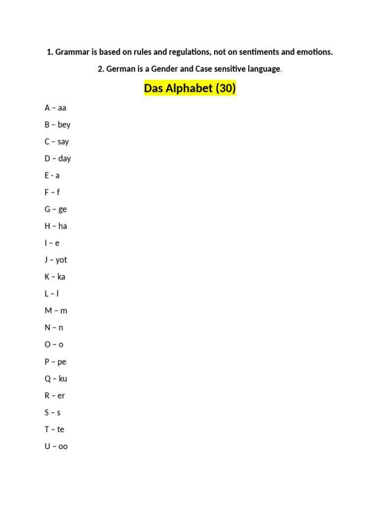 Alphabet A1 | PDF