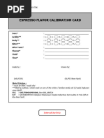 SCA Coffee Cupping Score Sheet | PDF | Coffee | Food And Drink