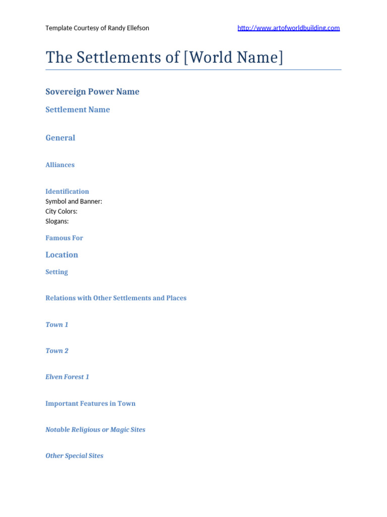 Comprehensive Settlement Template Guide | PDF
