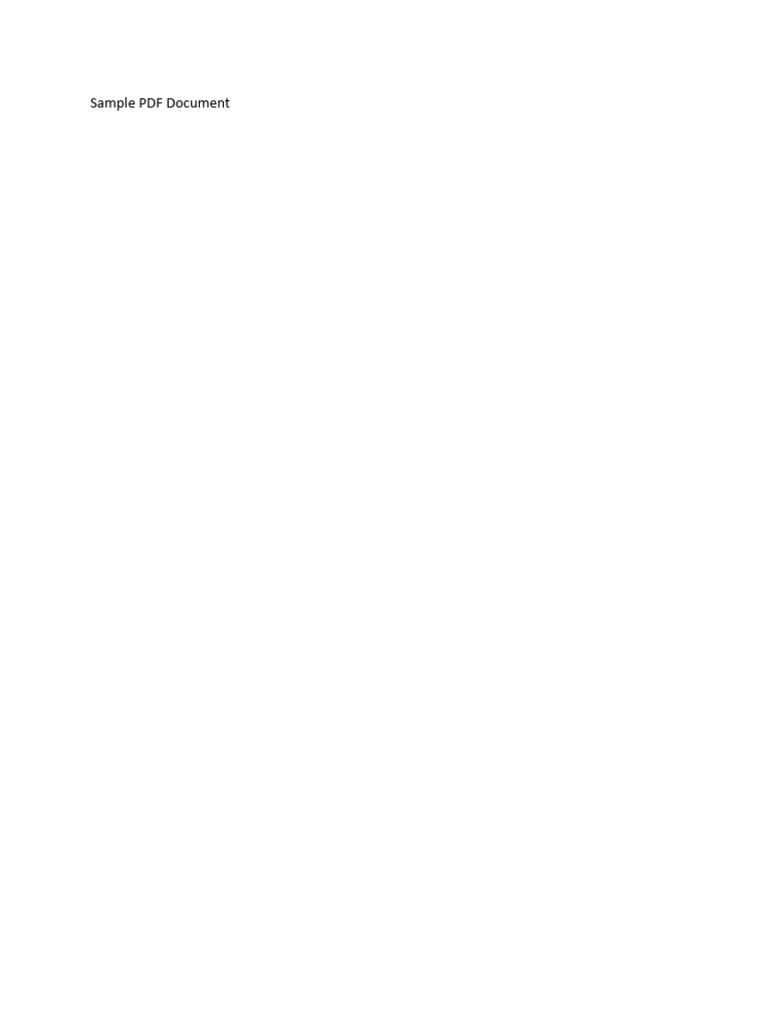 Sample Word Document | PDF