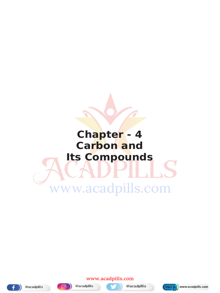 Class 10 Carbon Compounds Notes | PDF