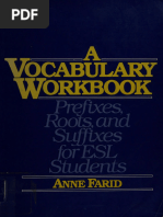 A Vocabulary Workbook Prefixes, Roots, And Suffixes for ESL ...