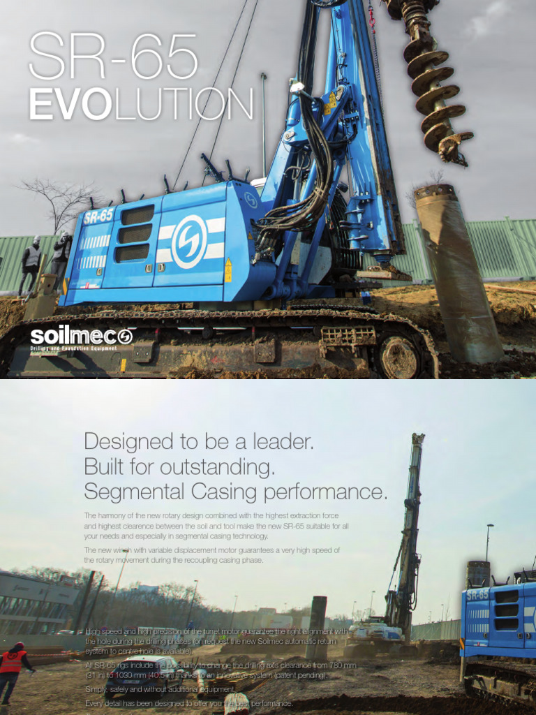Soilmec SR-65 Drill Rig Overview | PDF | Deep Foundation | Drilling