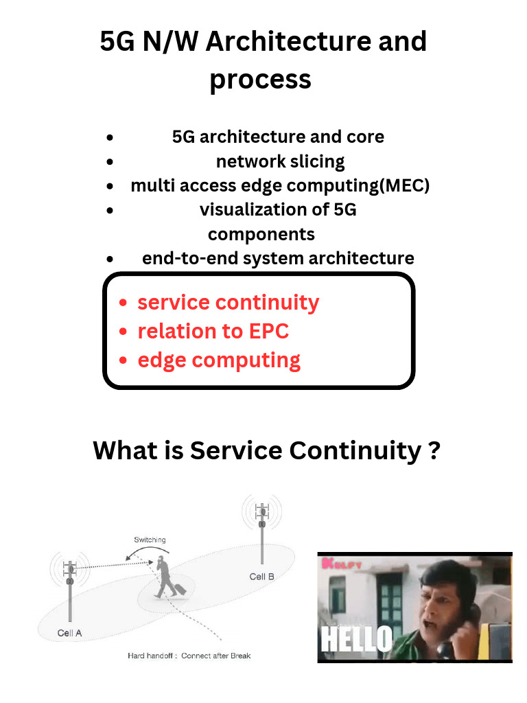 5G Service Continuity and Edge Computing | PDF | Computer Network ...