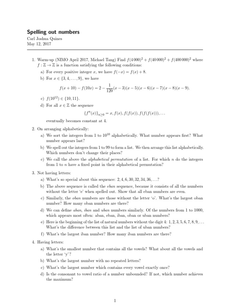 Spelling Out Numbers Vs Numerals Examples