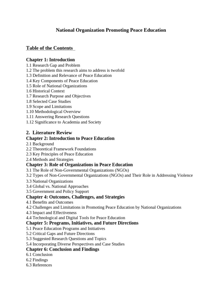 Building Peace Through Education Strategies | PDF | Methodology ...