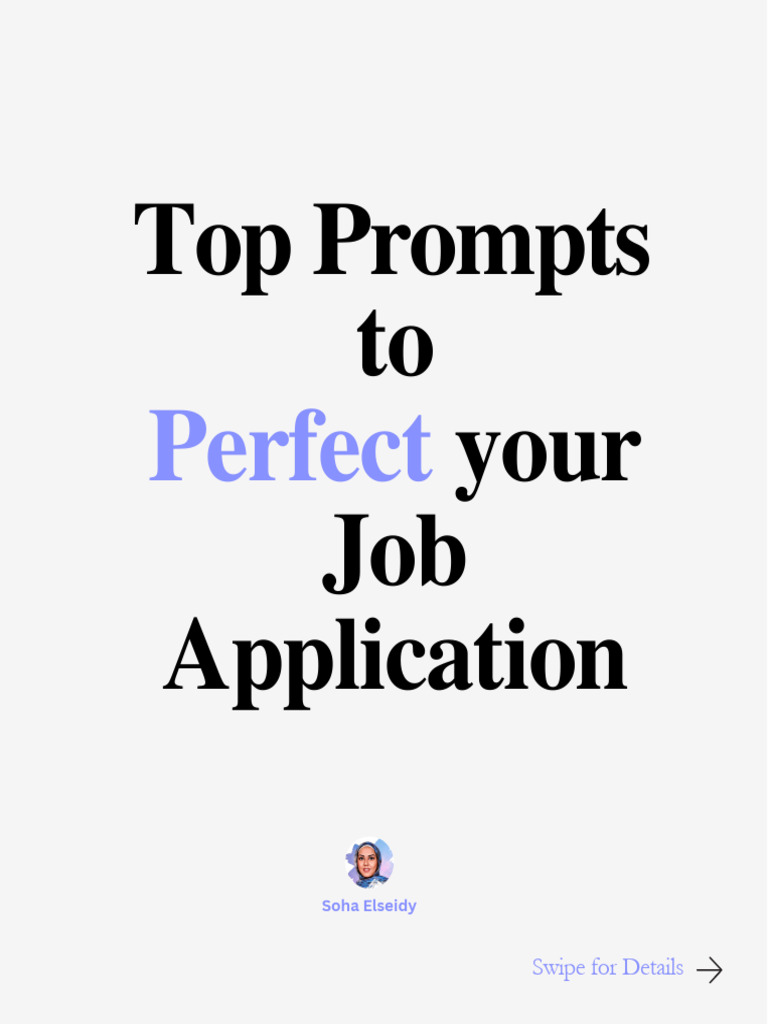 Top Prompts to Perfect your Job Application | PDF | Résumé