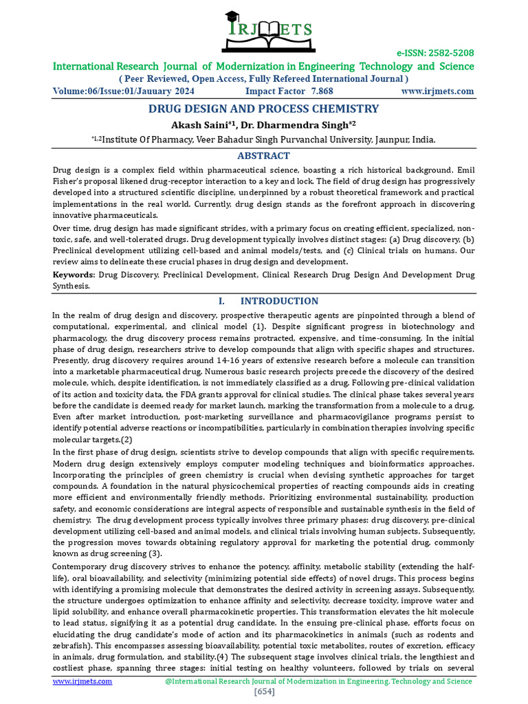 Drug Design and Development Overview | PDF | Clinical Trial | Gene ...