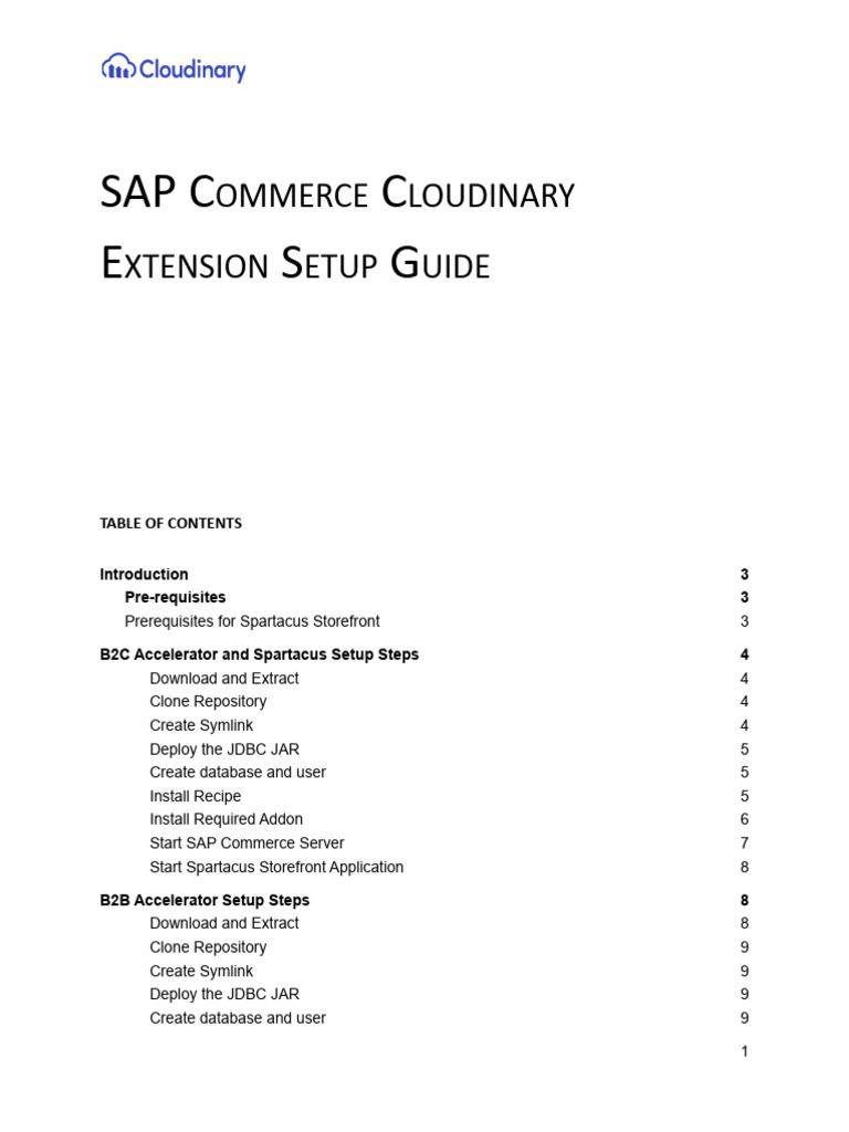 SAP Commerce Cloudinary Extension Setup Guide-1 | PDF | Web Server ...