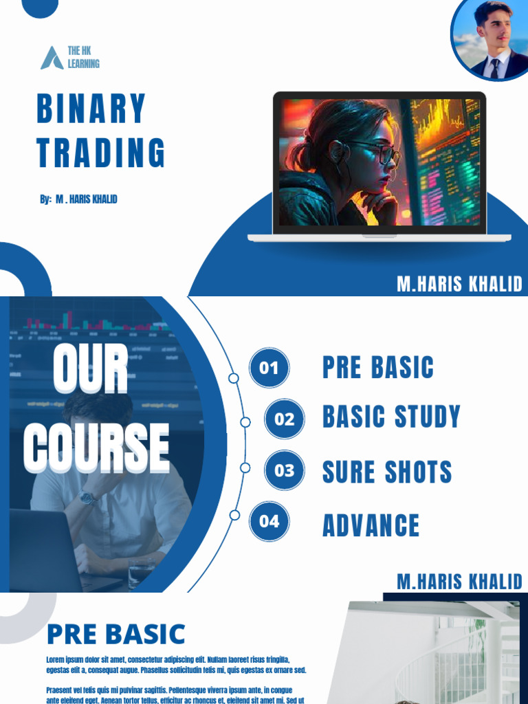 White and Blue Professional Modern Technology Pitch Deck Presentation | PDF