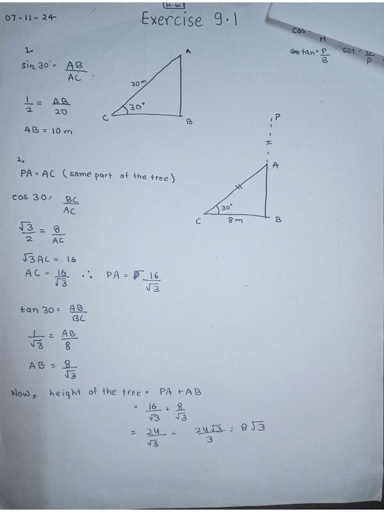Today's Homework | PDF
