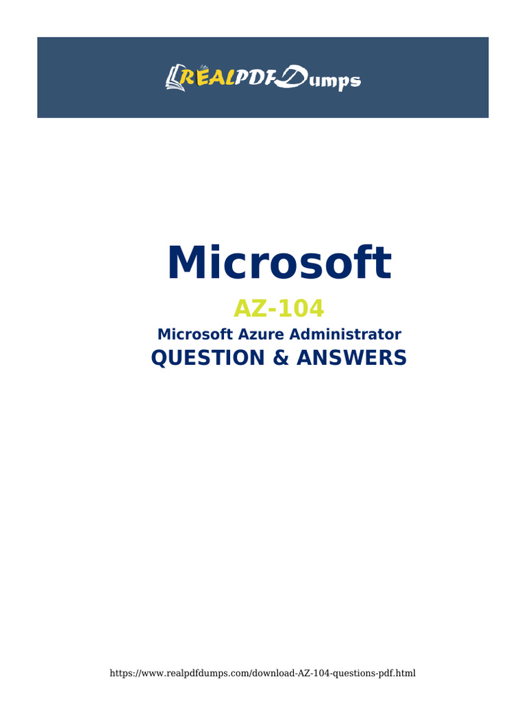 AZ-104 Microsoft Azure Administrator Guide | PDF | Active Directory ...