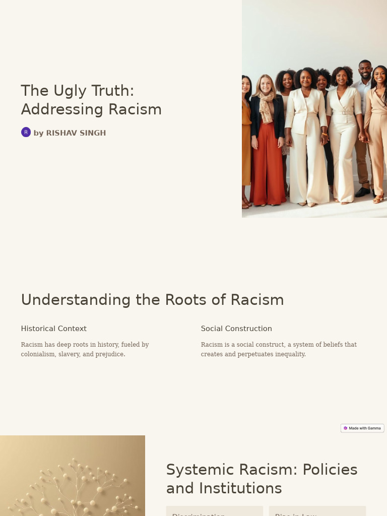 The Ugly Truth Addressing Racism | PDF | Discrimination & Race ...