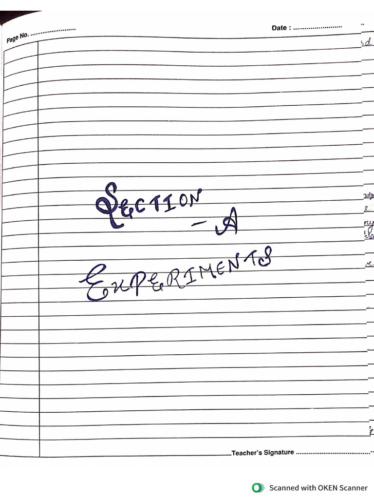 Physics Section A Exp 1 | PDF