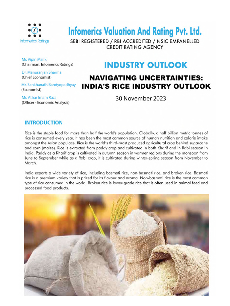 Rice Industry India Nov23 | PDF | Rice | Agriculture