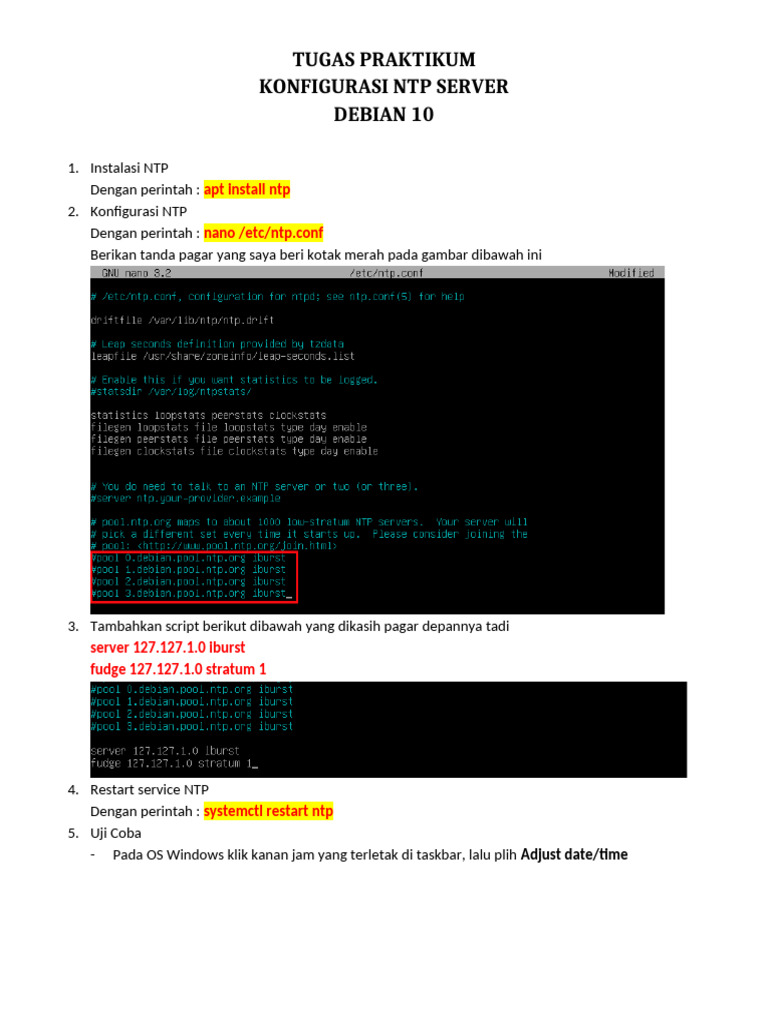 Konfigurasi NTP Server | PDF