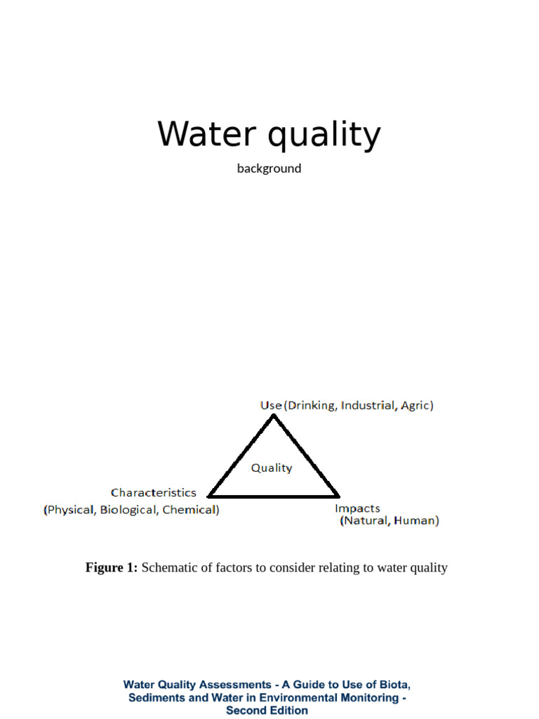 Water Quality - Introduction | PDF
