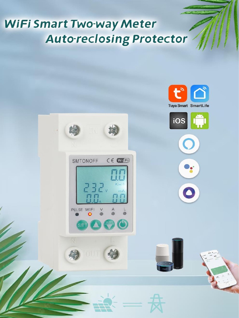 Tuya Smart Energy Meter Guide | PDF | Mains Electricity | Electrical ...