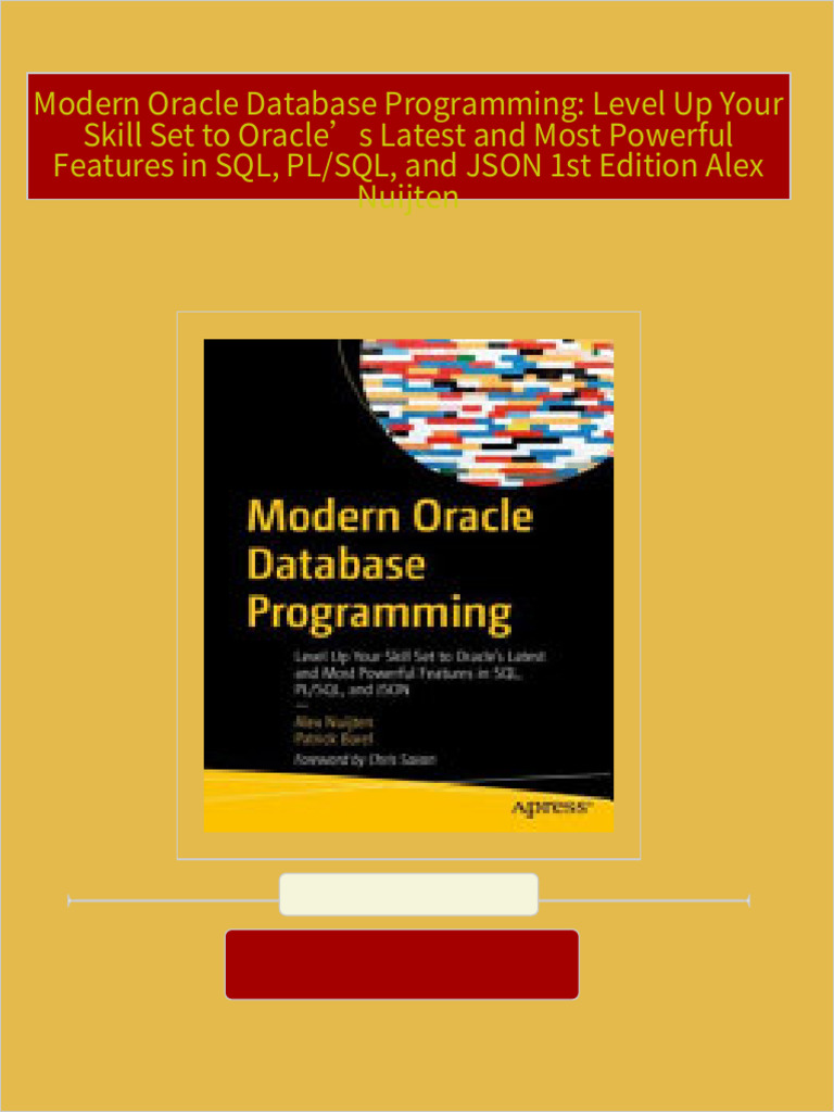 Download Modern Oracle Database Programming: Level Up Your Skill Set to ...