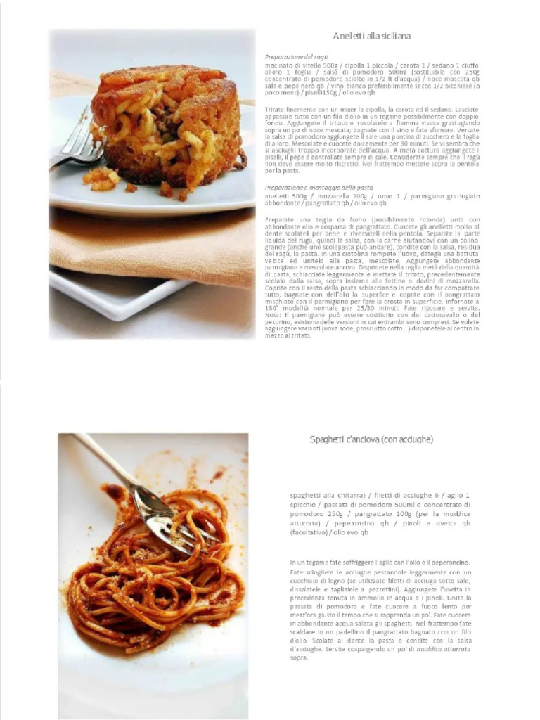 Ricette Saporite Siciliane | PDF