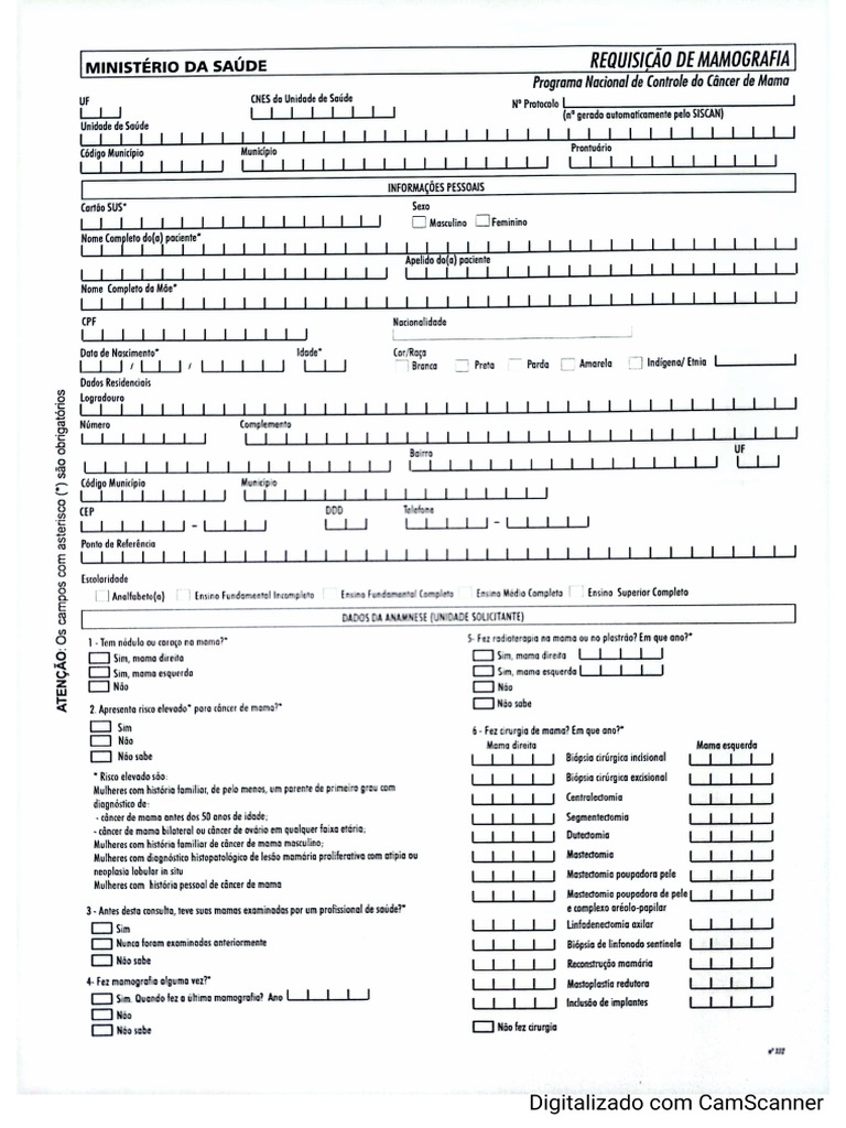 Req Mamografia | PDF