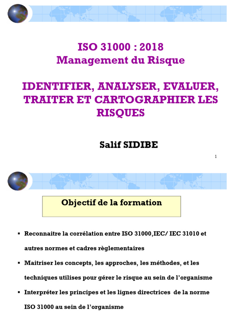 Management du Risque selon ISO 31000 | PDF | Gestion des risques | Risque