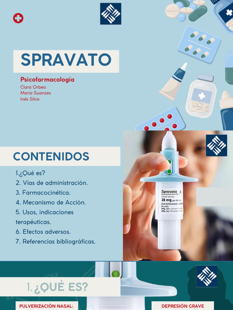 Spravato GB PPT | PDF | Efecto adverso | Farmacocinética