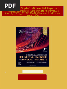 Full download Goodman and Snyder’s Differential Diagnosis for Physical Therapists - Screening for Referral, 7e (Jun 2, 2022)_(0323722040)_(Elsevier) 7th Edition John Heick pdf docx