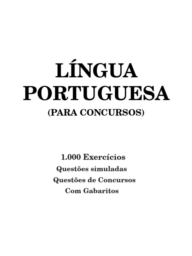 Exercícios de Português para Concursos | PDF | Pronome | Palavra