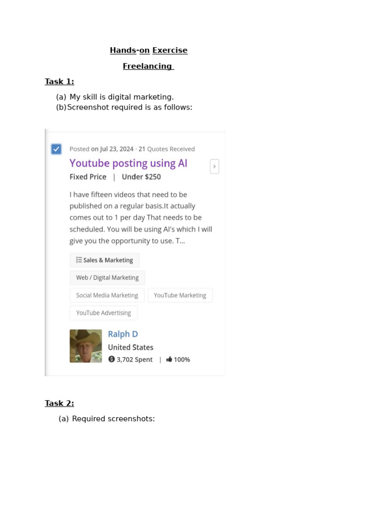 Freelancing | PDF