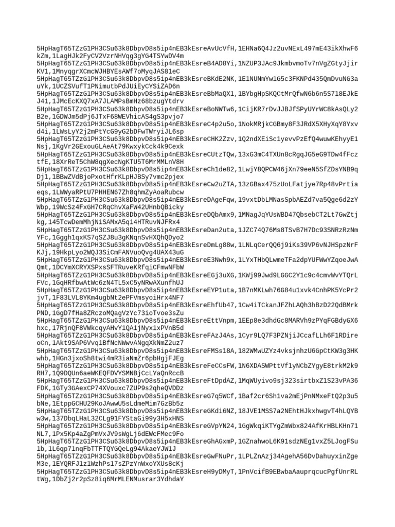 Unique Identifiers List | PDF